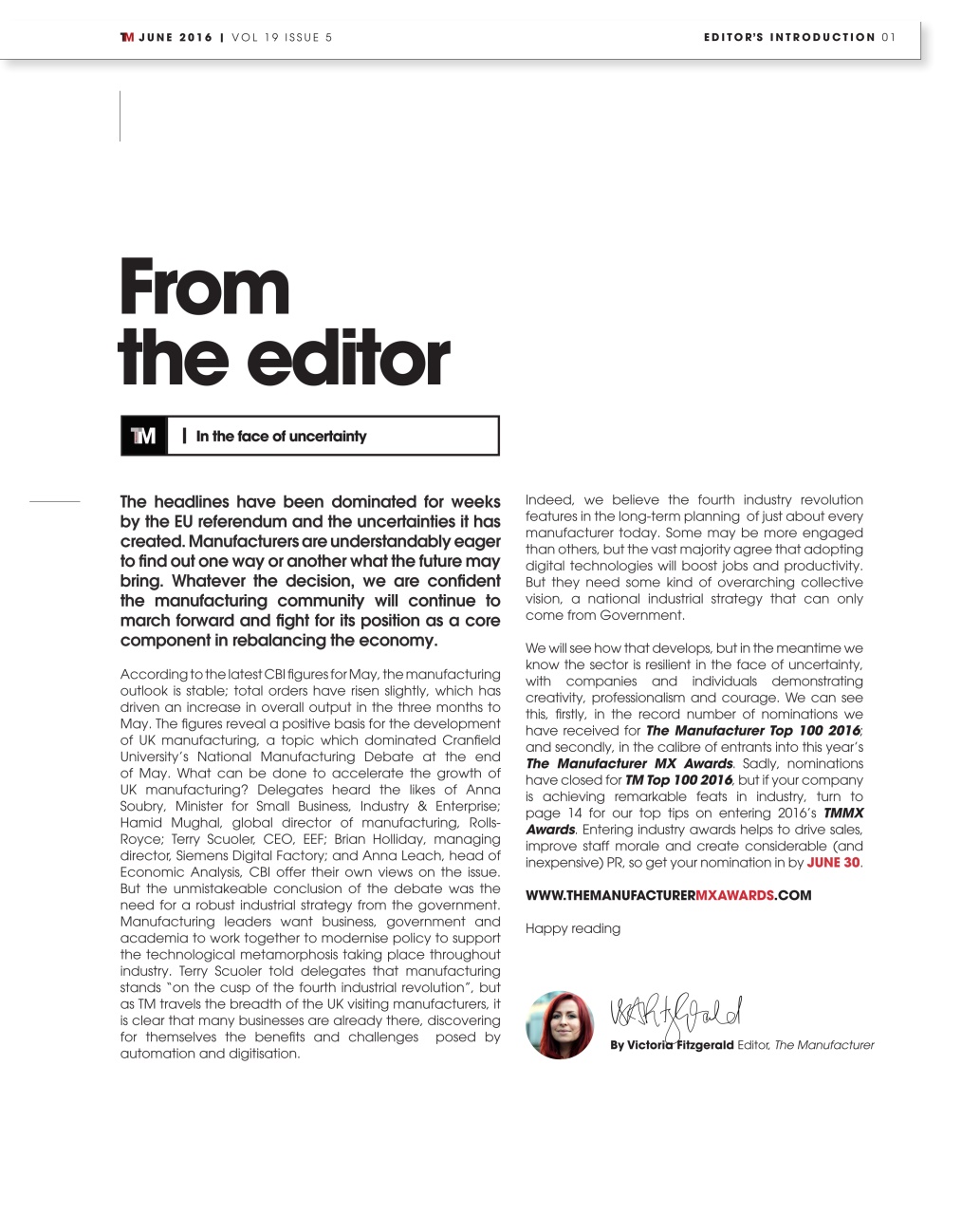 The Manufacturer Preview Pages