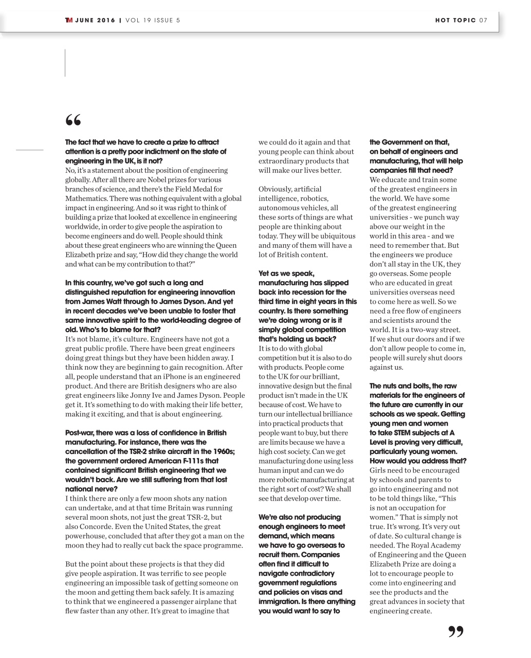 The Manufacturer Preview Pages