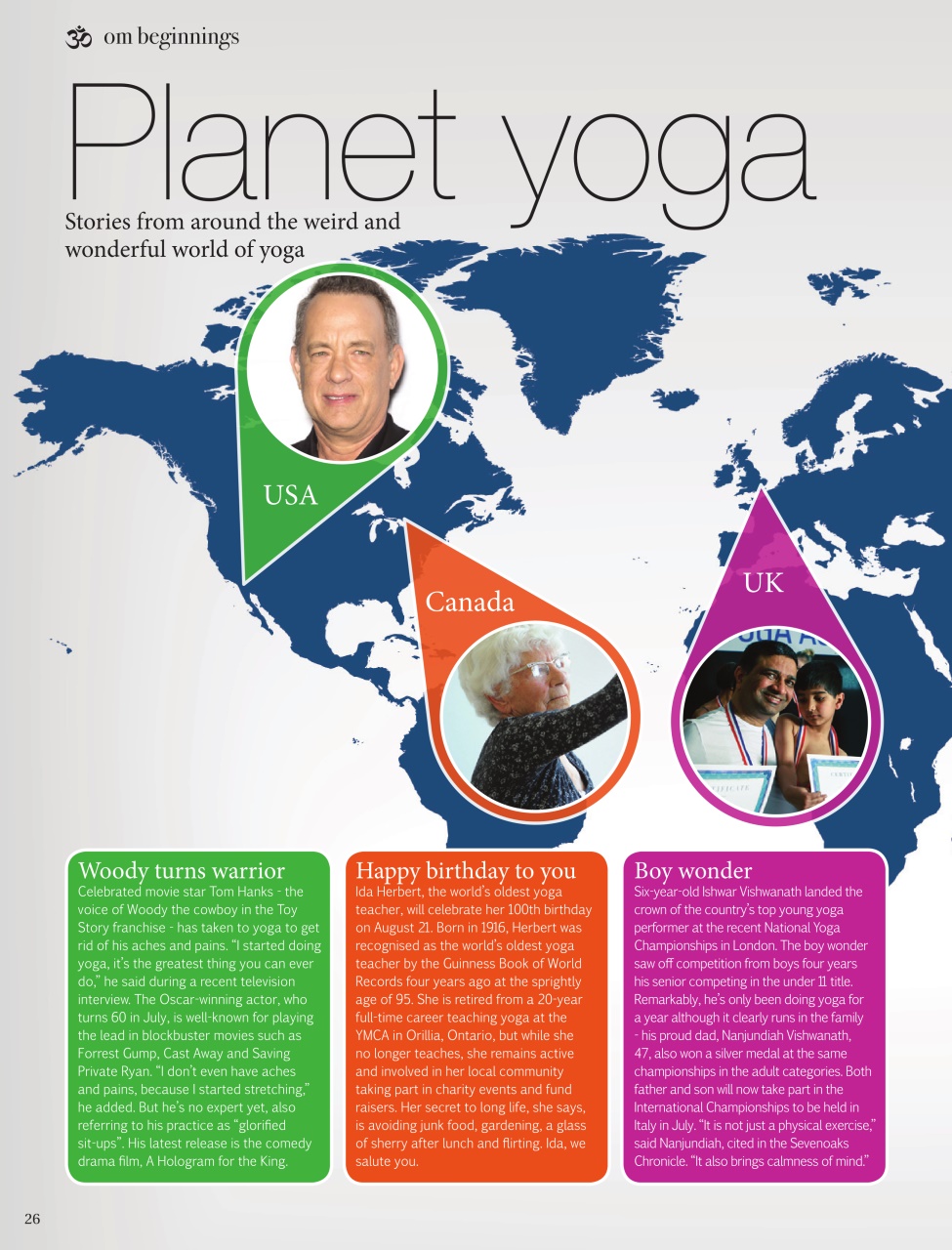 OM Yoga Magazine Preview Pages