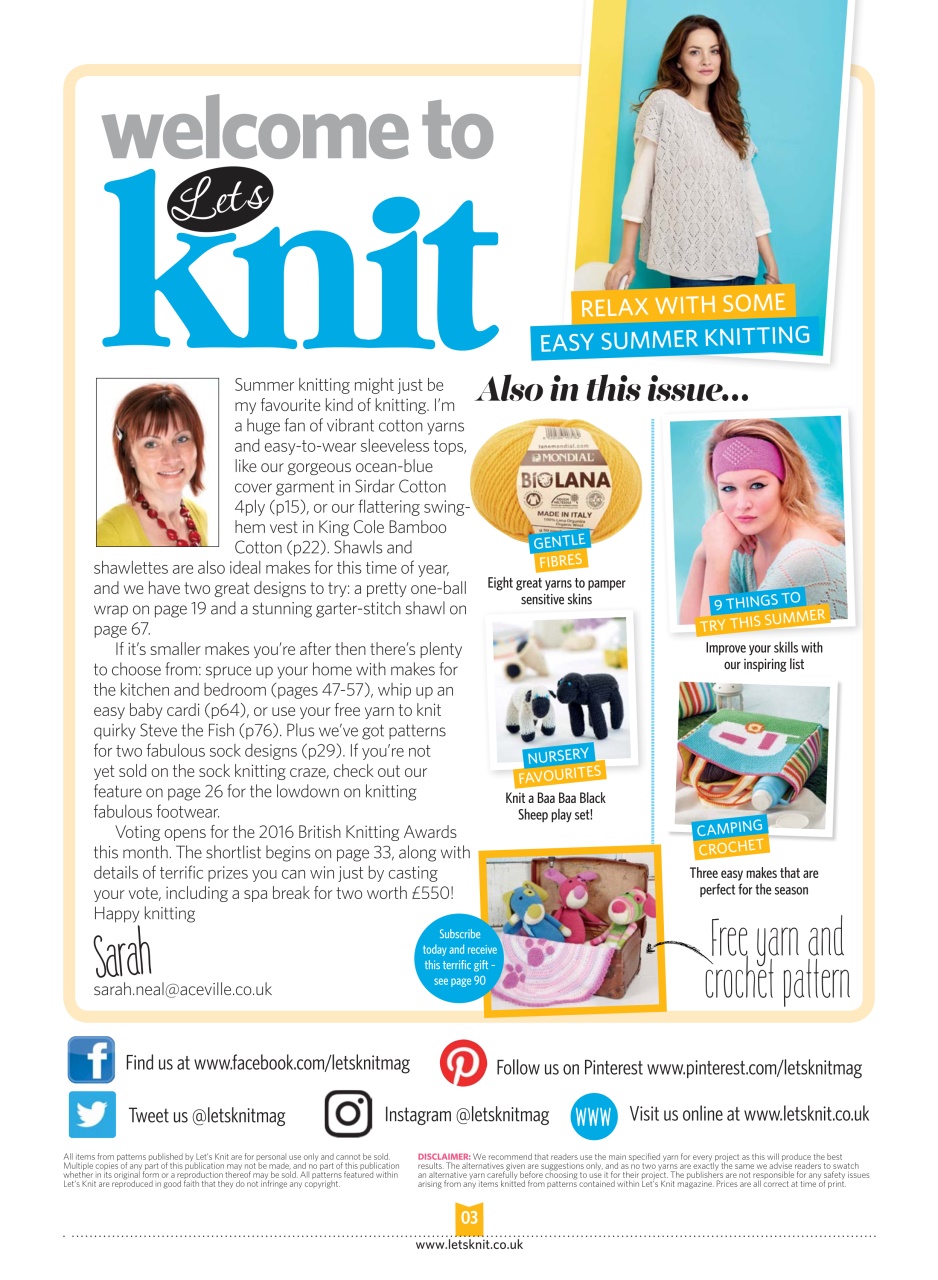 Let's Knit Preview Pages