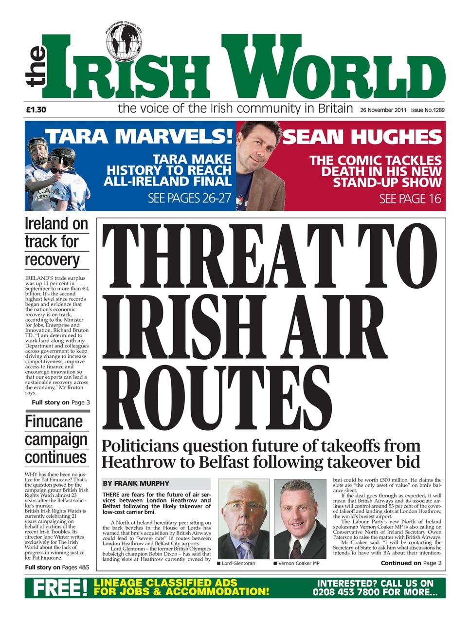 Irish World Preview Pages