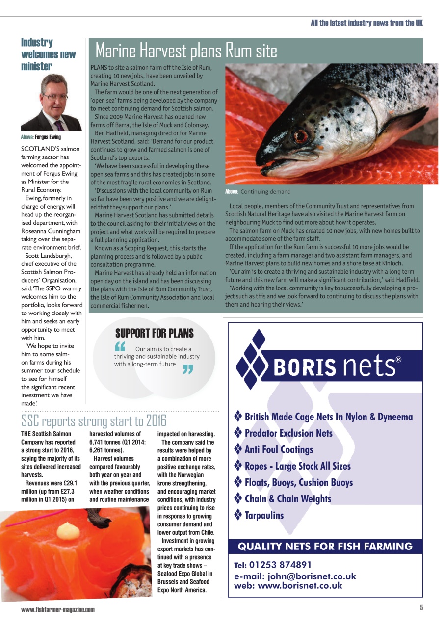 Fish Farmer Magazine Preview Pages