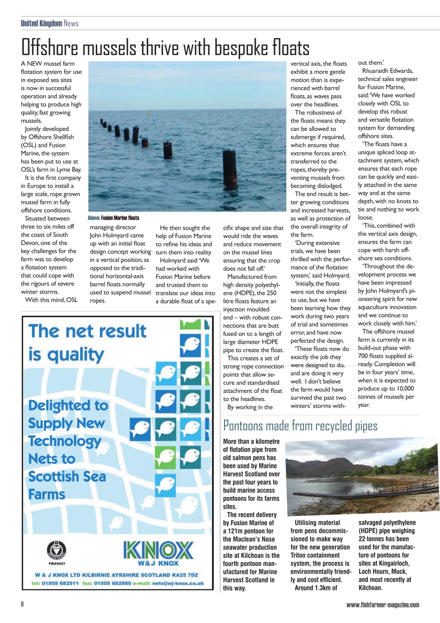 Fish Farmer Magazine Preview Pages