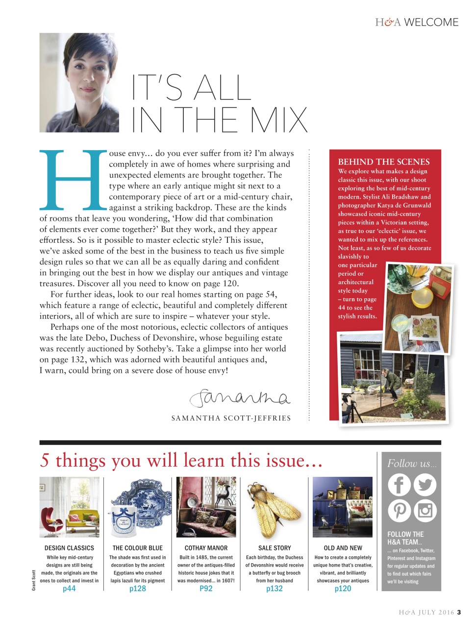 Homes & Antiques Magazine Preview Pages