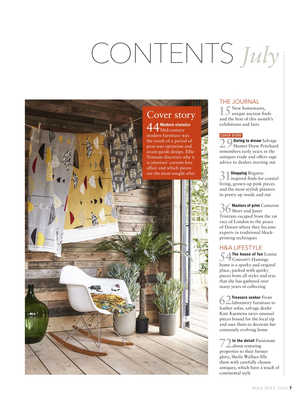 Homes & Antiques Magazine Preview Pages