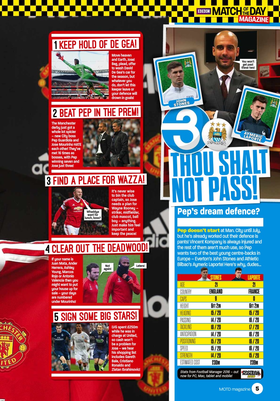 Match of the Day Preview Pages