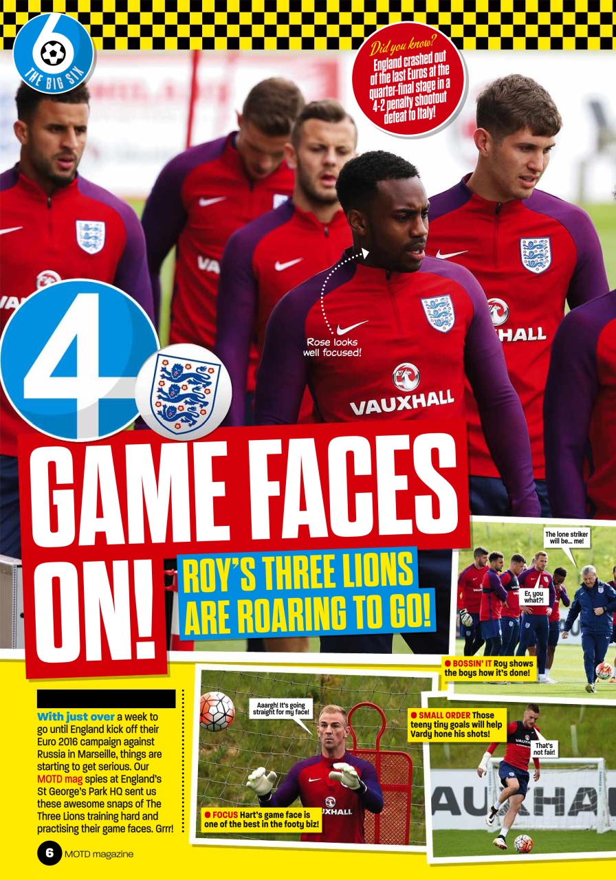 Match of the Day Preview Pages