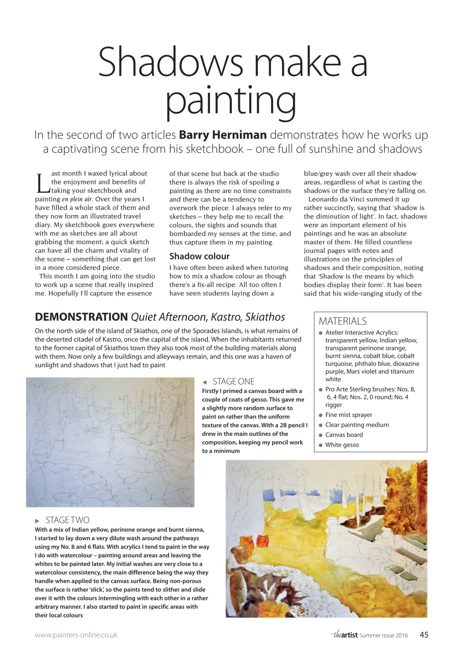 The Artist Preview Pages