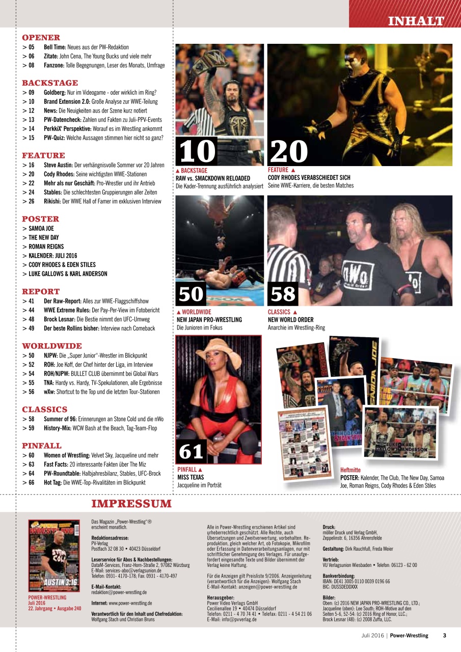Power-Wrestling Preview Pages