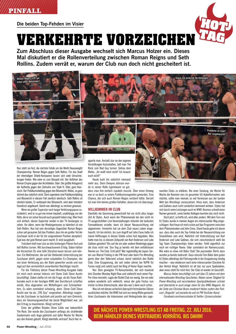 Power-Wrestling Preview Pages
