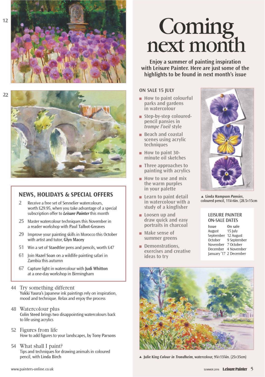 Leisure Painter & The Artist Preview Pages