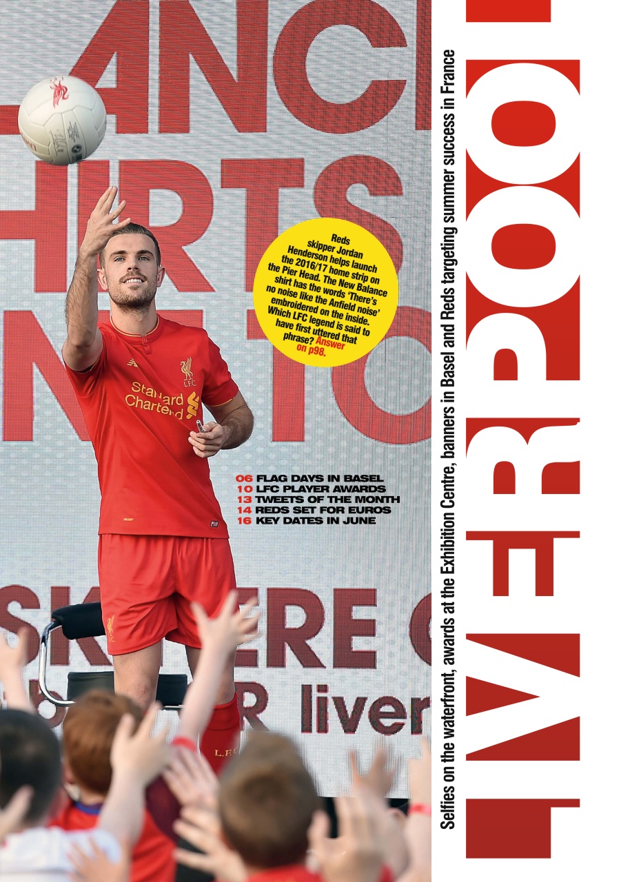 Liverpool FC Magazine Preview Pages