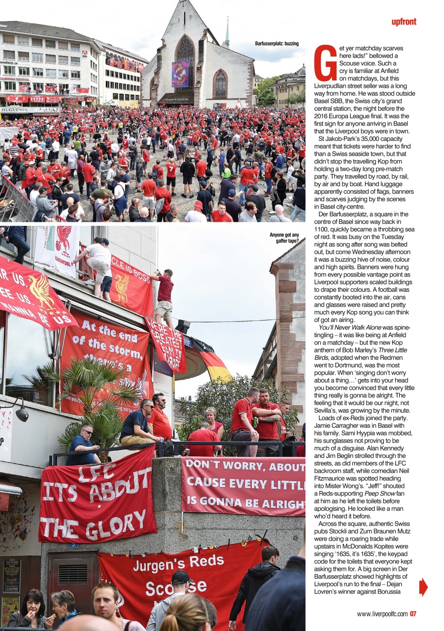 Liverpool FC Magazine Preview Pages