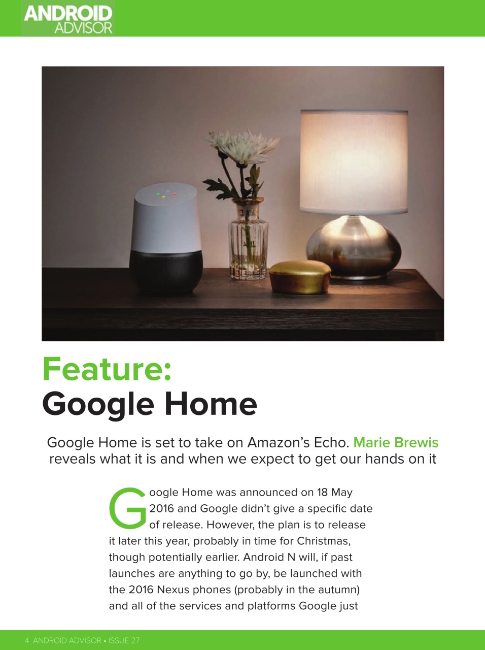 Android Advisor Preview Pages