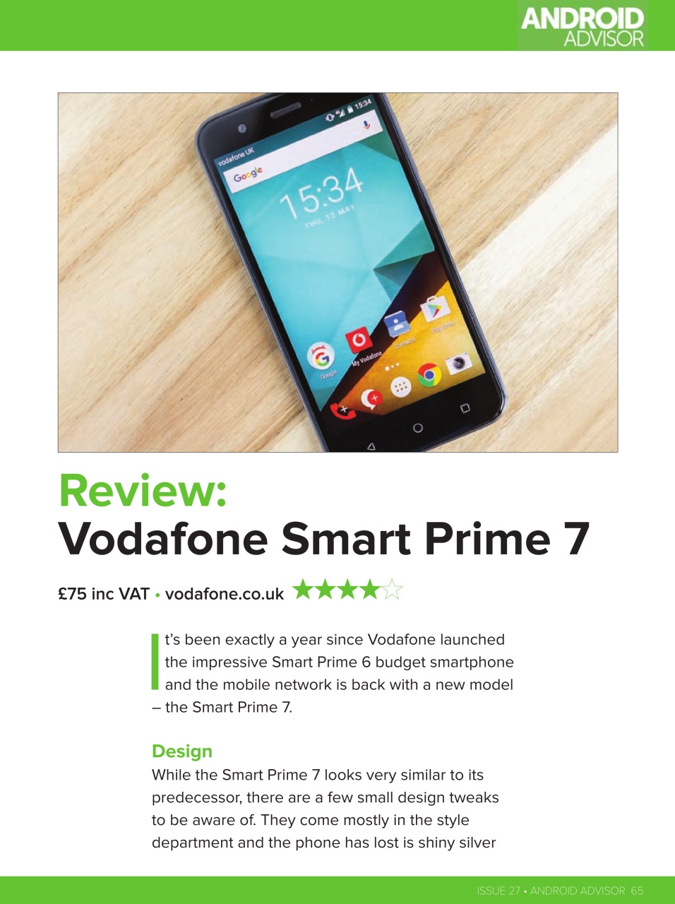 Android Advisor Preview Pages