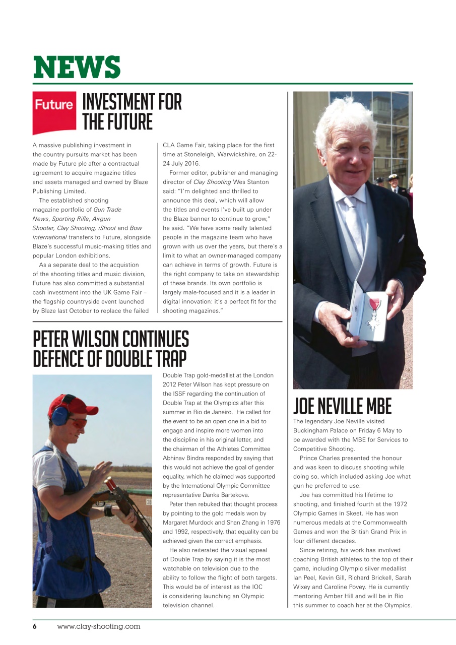 Clay Shooting Preview Pages