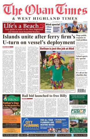 The Oban Times & Lochaber Times issue 9th June 2016