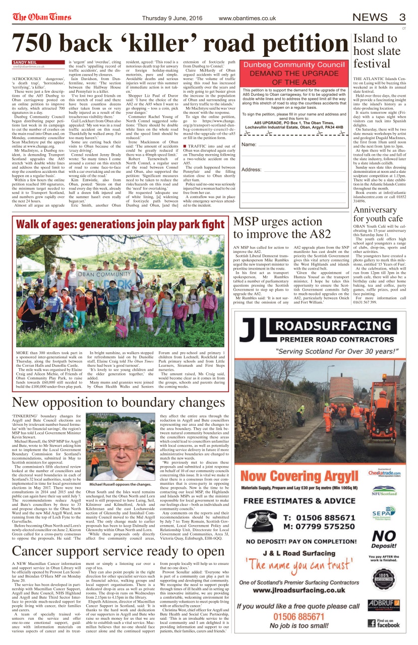 The Oban Times & Lochaber Times Preview Pages
