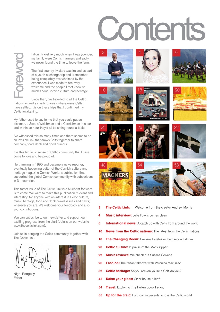 The Celtic Link Preview Pages