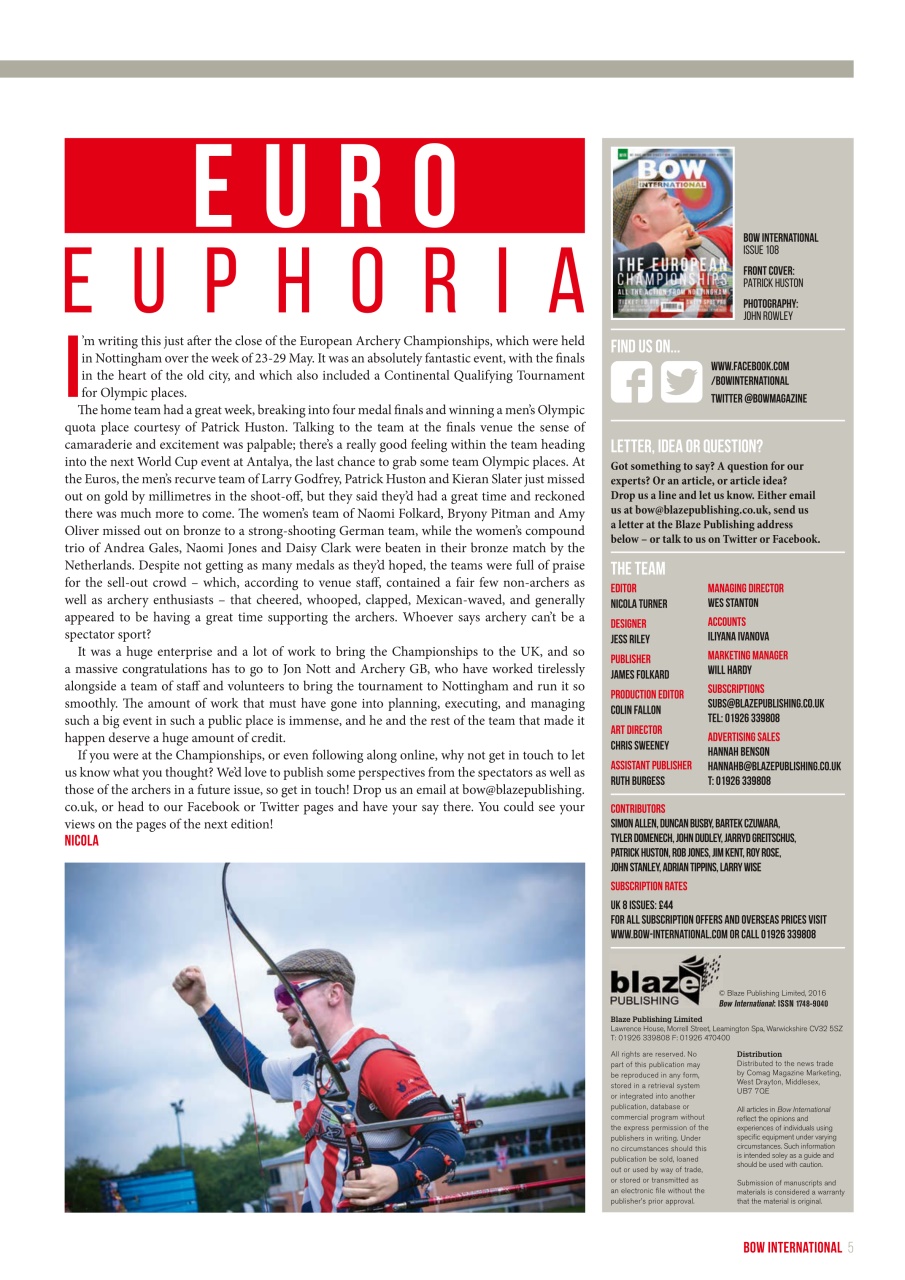 Bow International Preview Pages