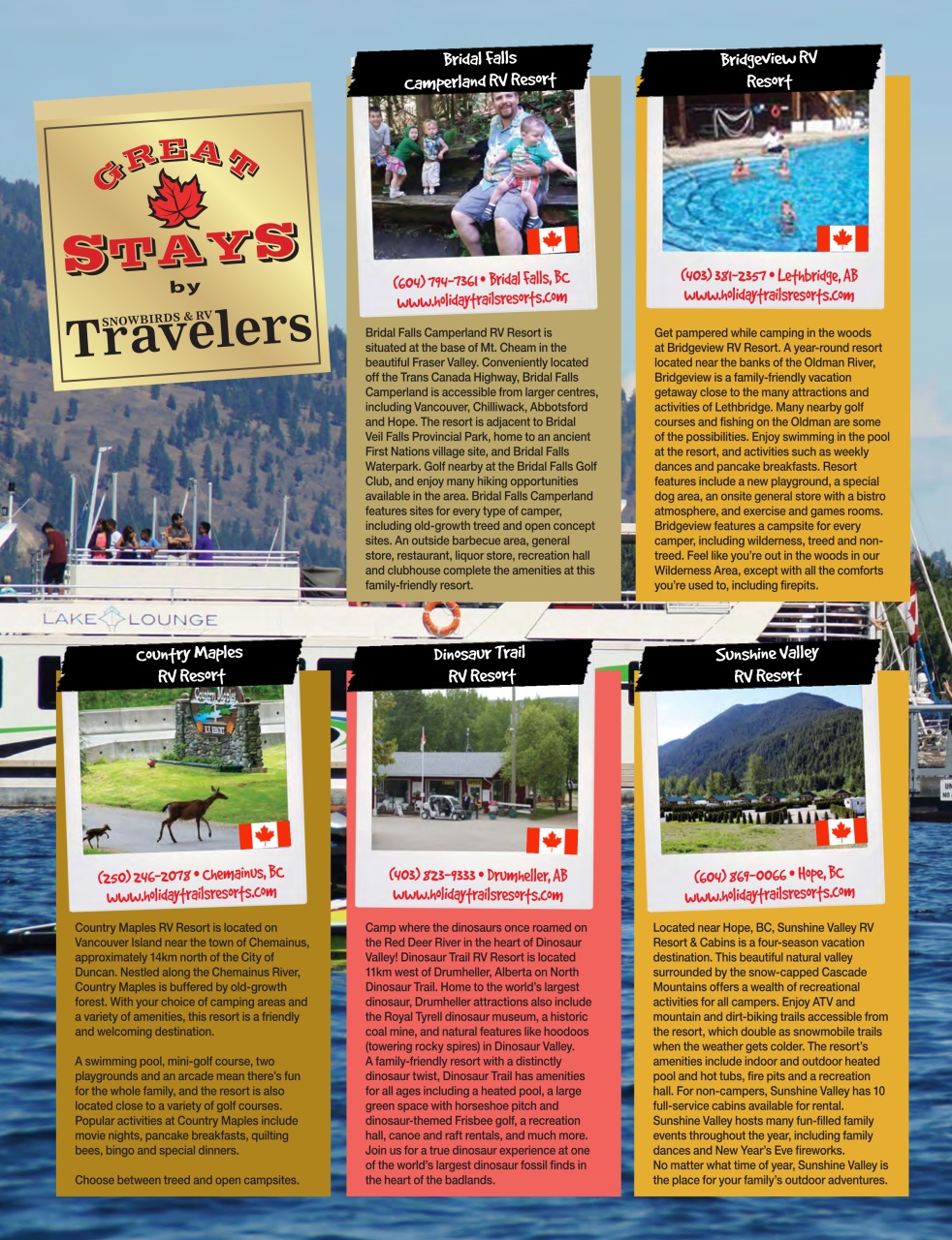 Snowbirds & RV Travelers Preview Pages