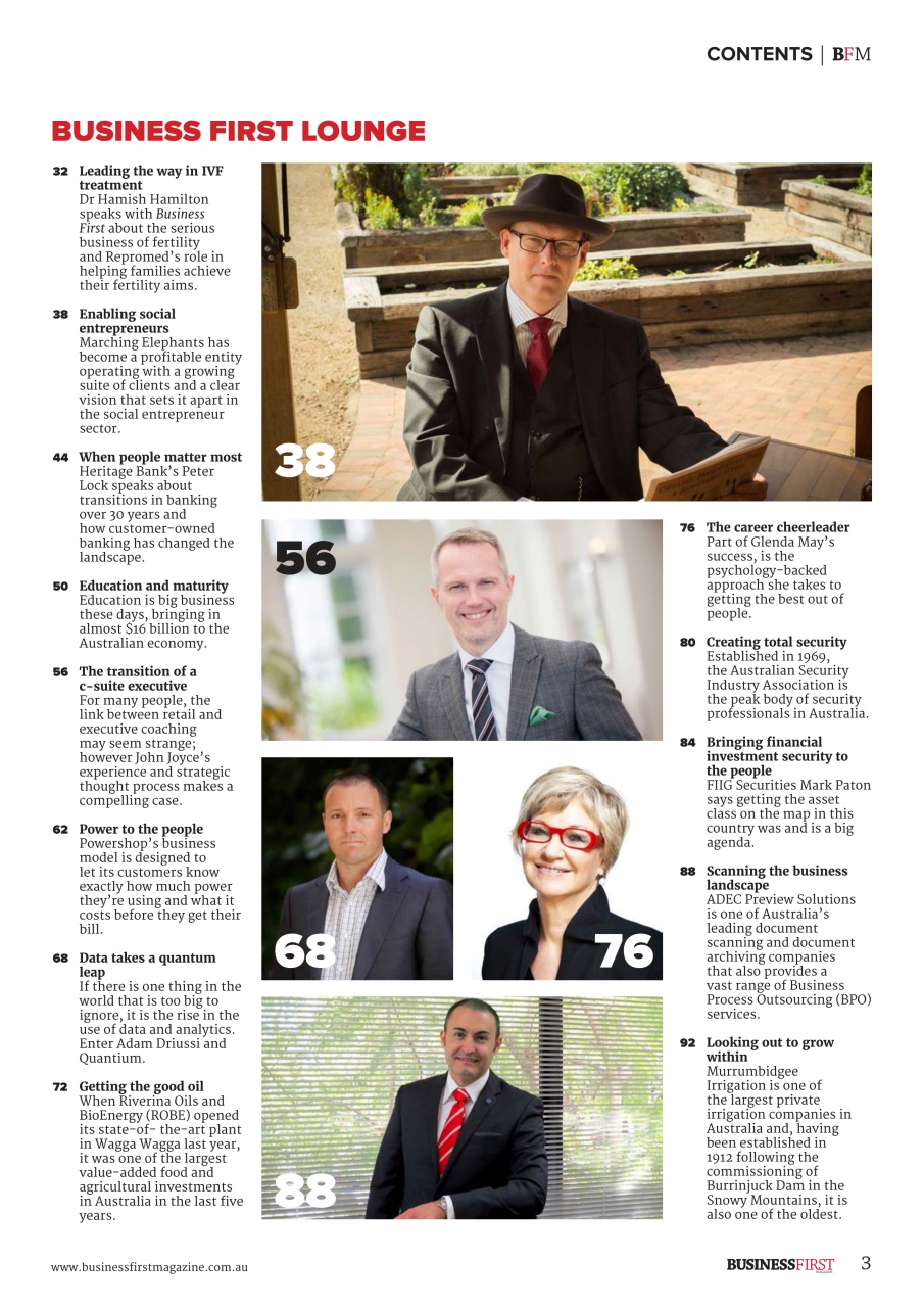 Business First Magazine Preview Pages