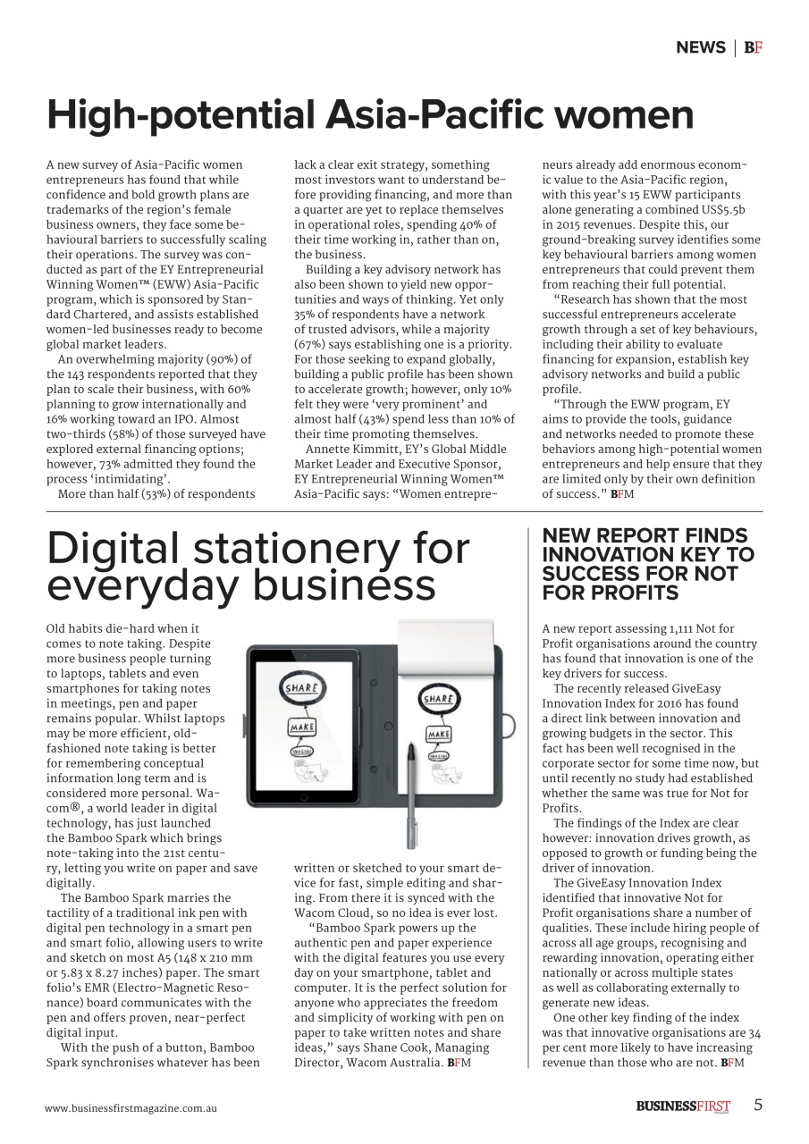 Business First Magazine Preview Pages