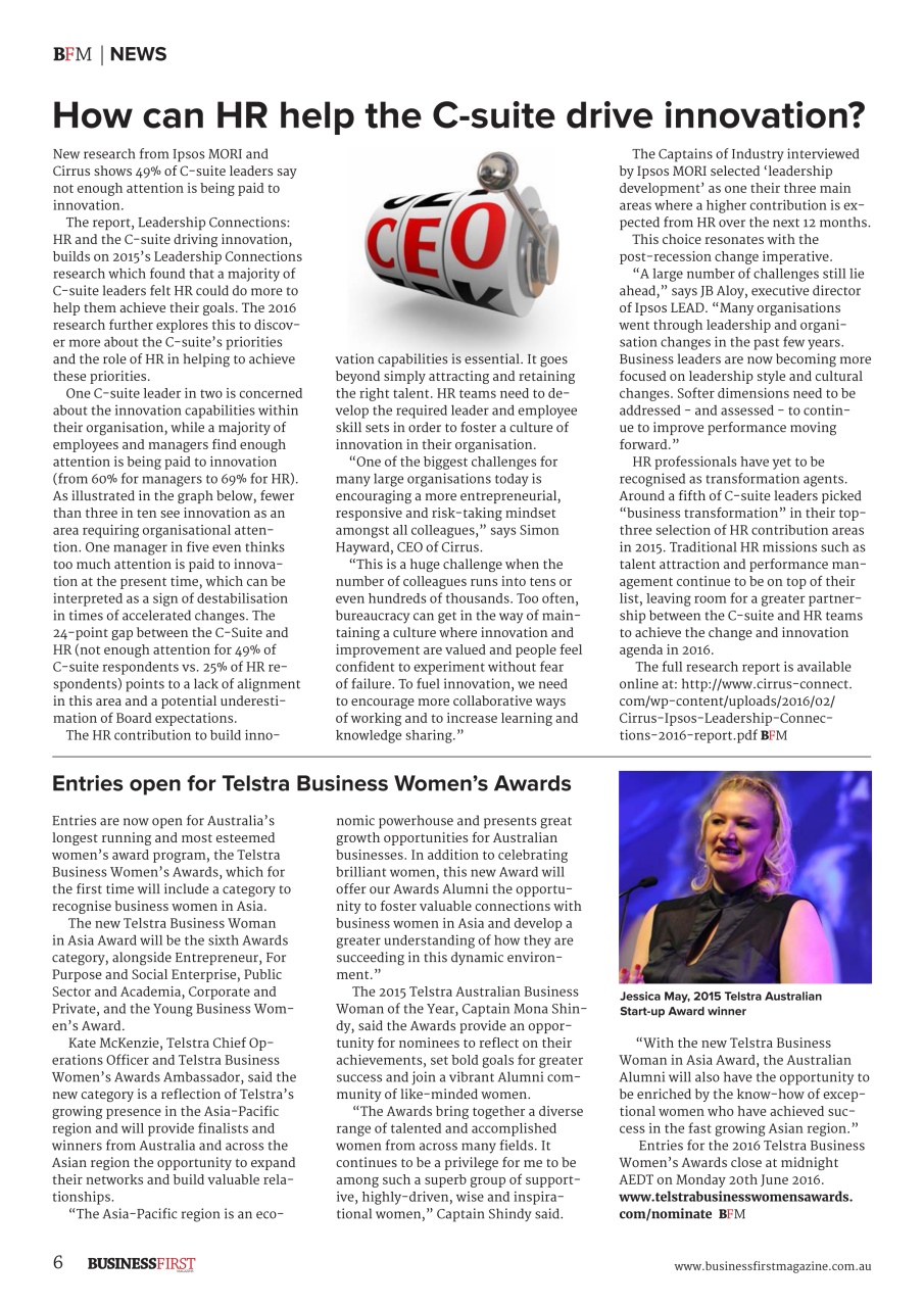 Business First Magazine Preview Pages