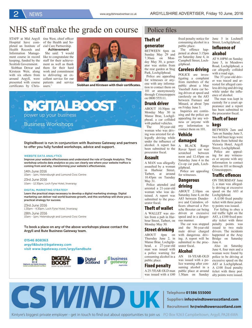 Argyllshire Advertiser Preview Pages