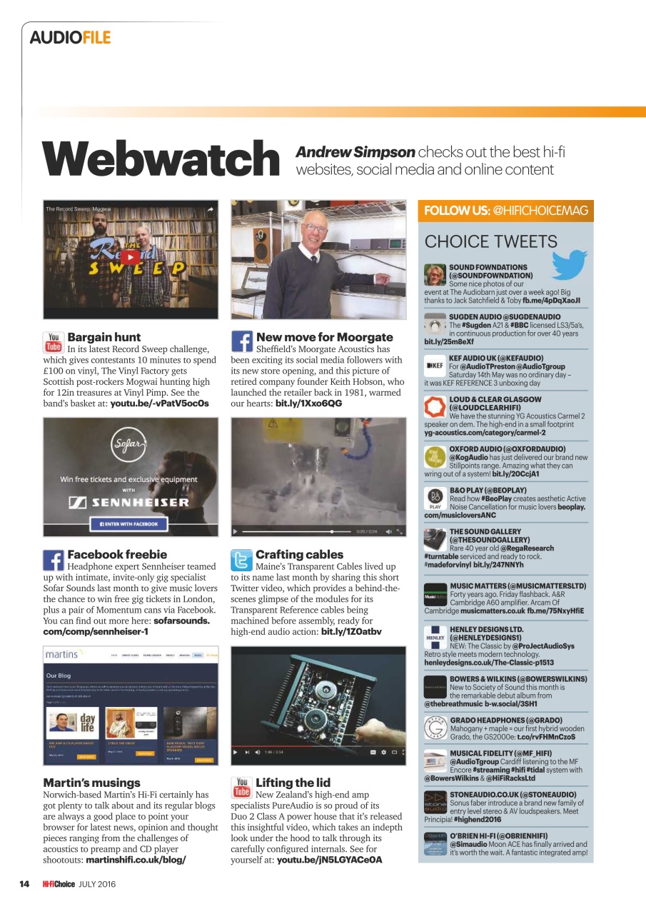 Hi-Fi Choice Preview Pages