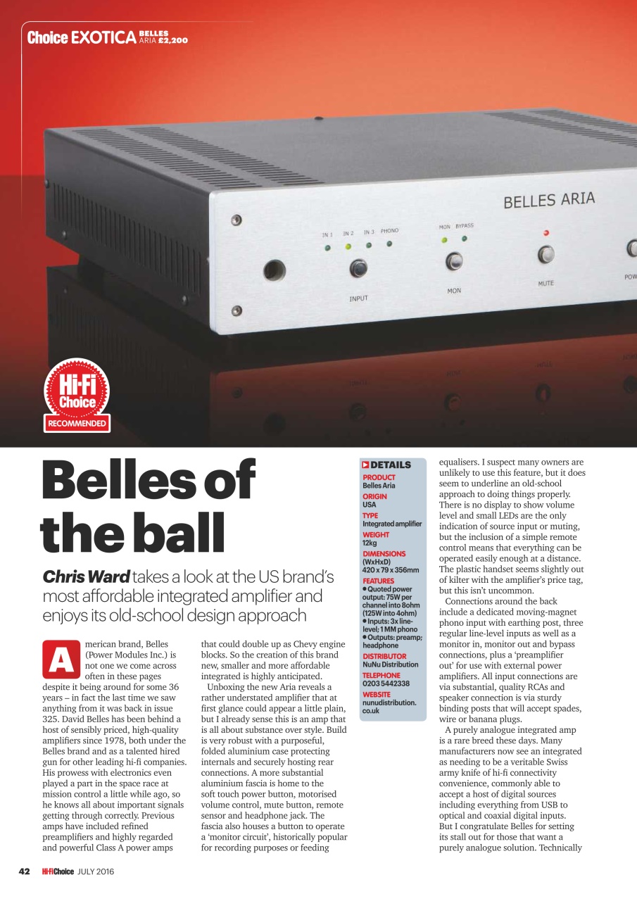 Hi-Fi Choice Preview Pages