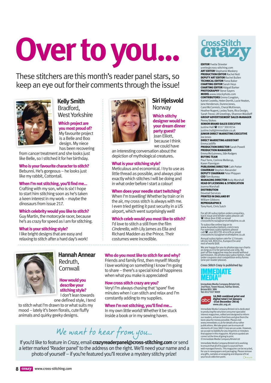 Cross Stitch Crazy Preview Pages