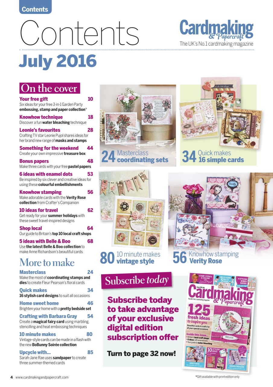 Cardmaking & Papercraft Preview Pages