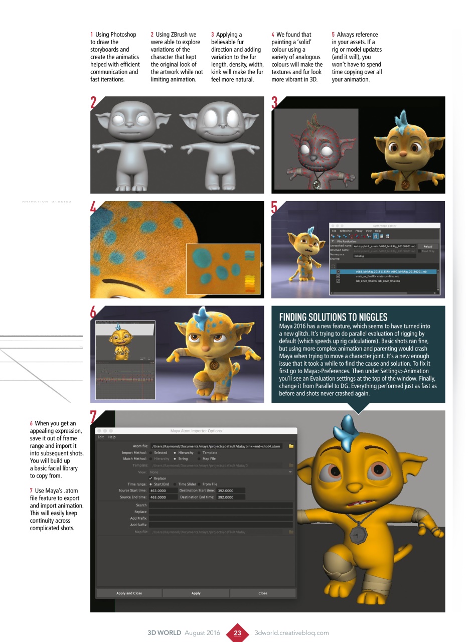 3D World Preview Pages