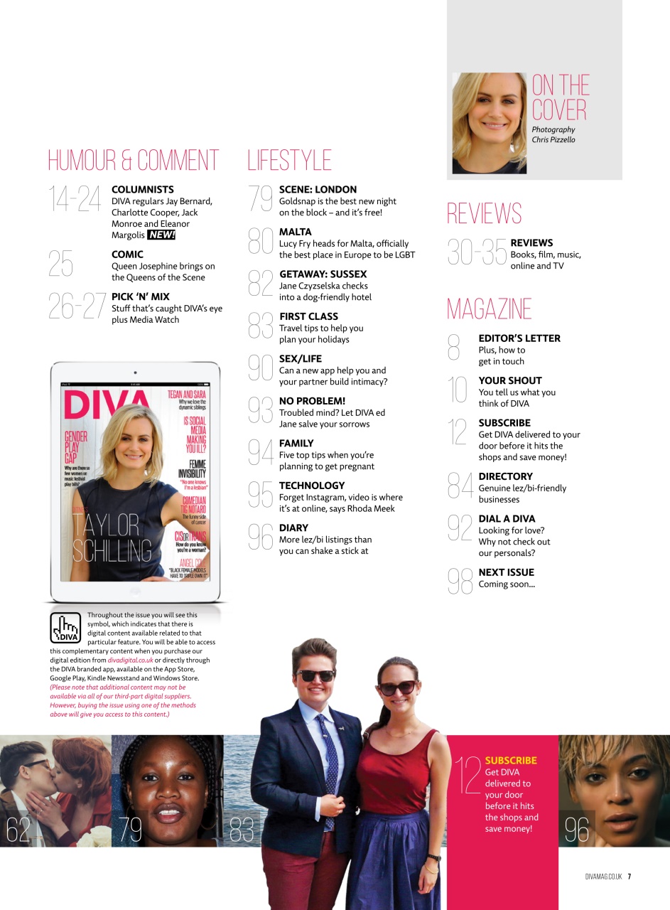 DIVA Magazine Preview Pages