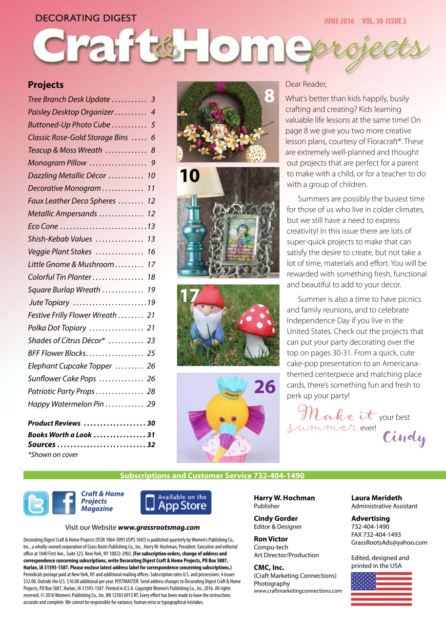 Craft & Home Projects Preview Pages