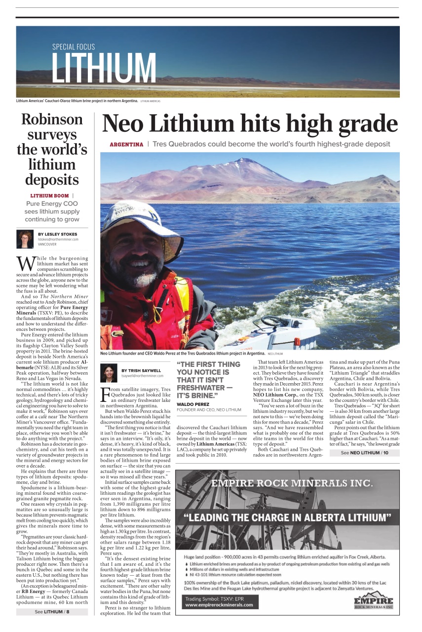 The Northern Miner Preview Pages