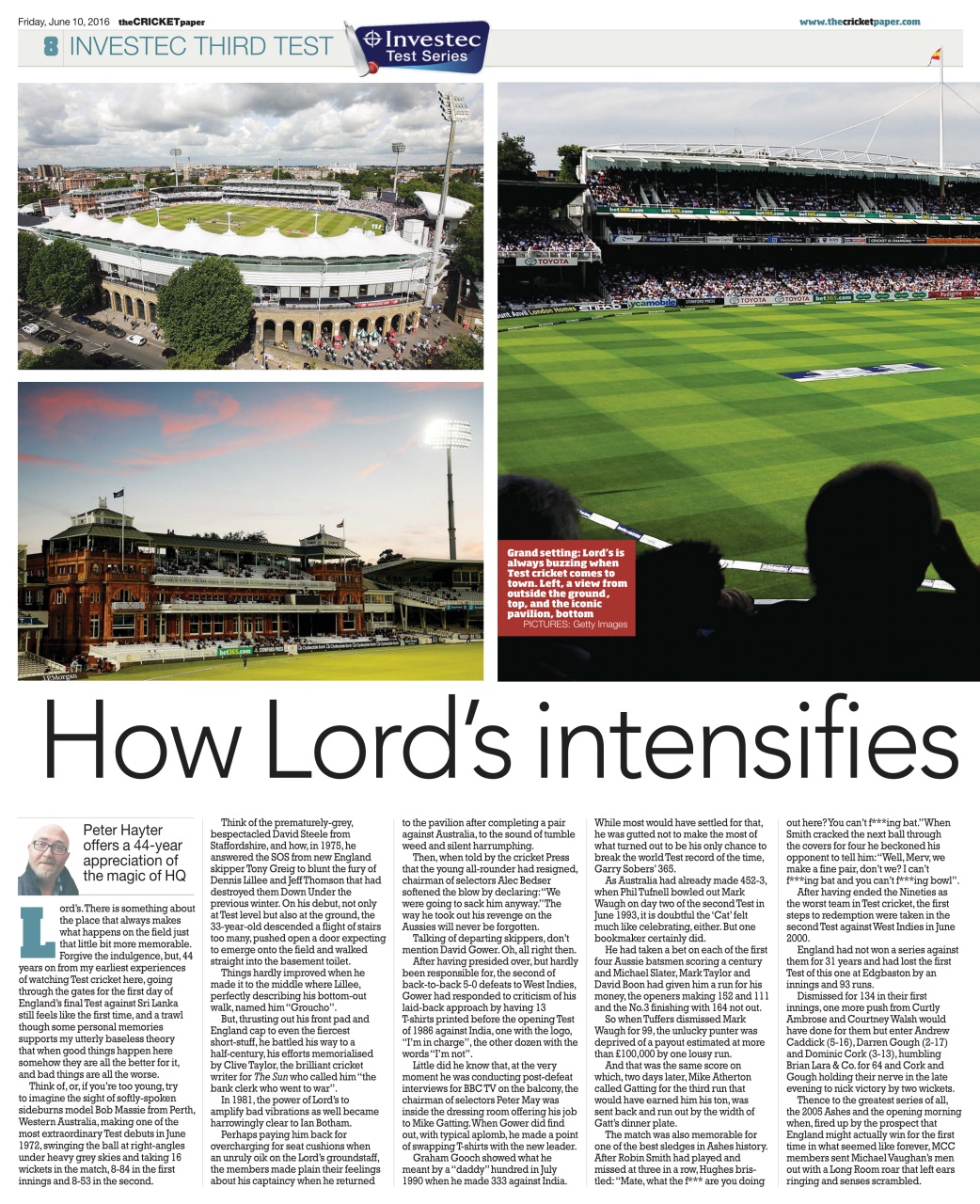 The Cricket Paper Preview Pages