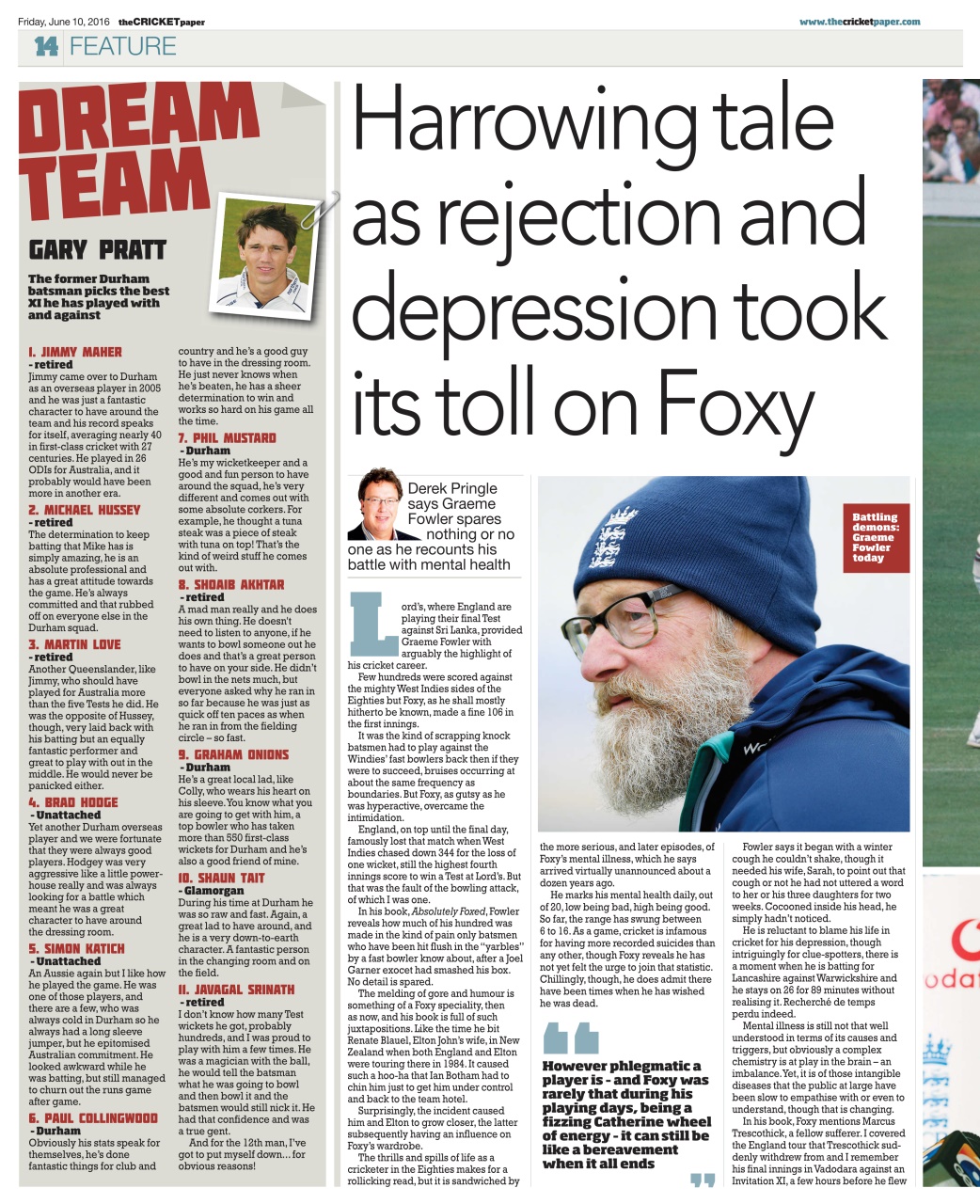 The Cricket Paper Preview Pages