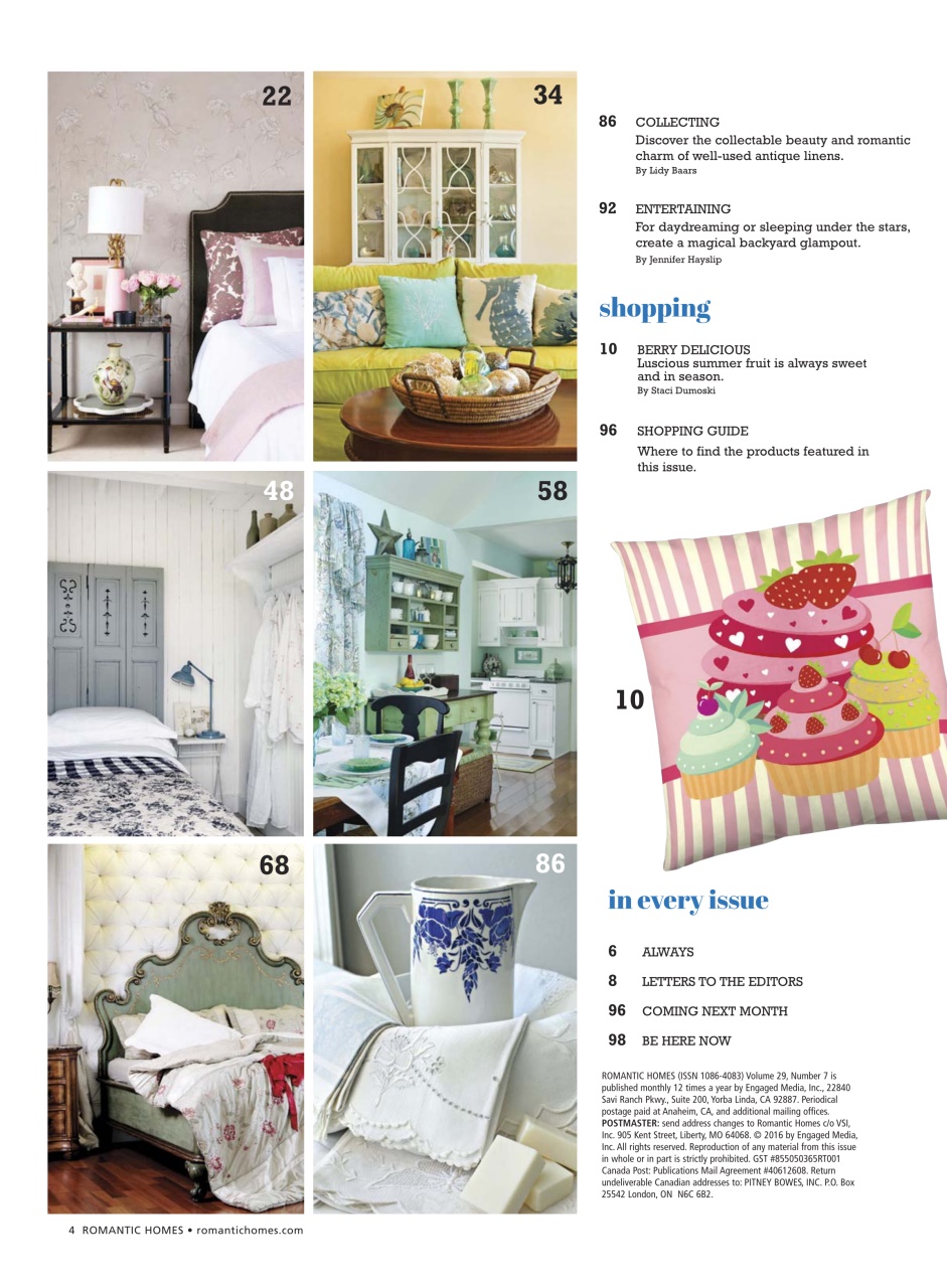 Romantic Homes Preview Pages