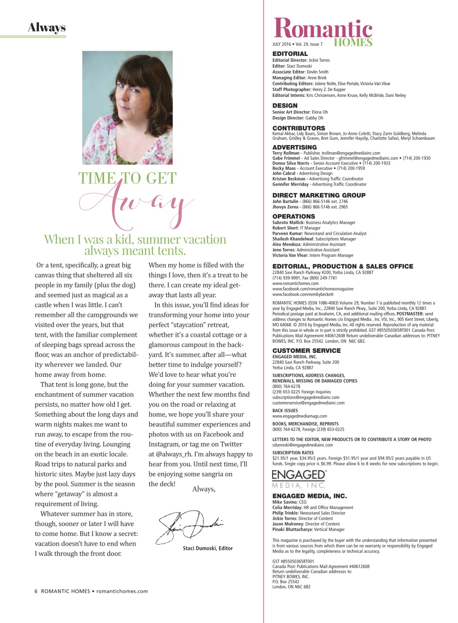 Romantic Homes Preview Pages