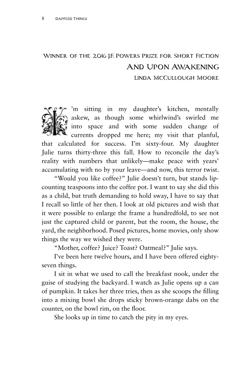 Dappled Things Preview Pages