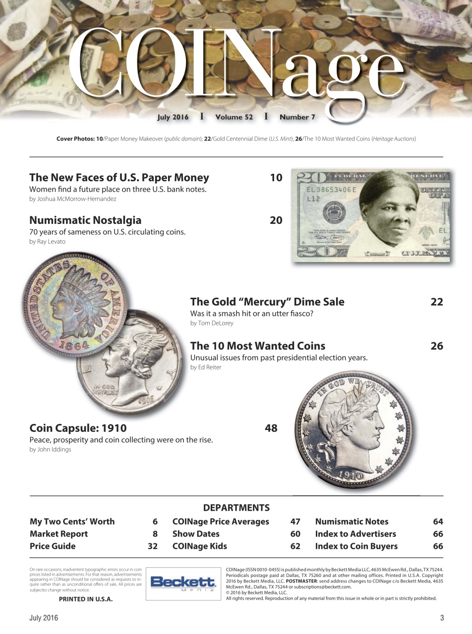 COINage Magazine Preview Pages
