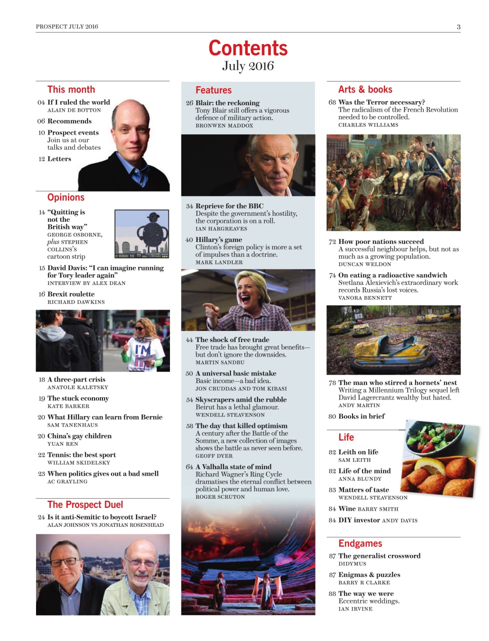 Prospect Magazine Preview Pages