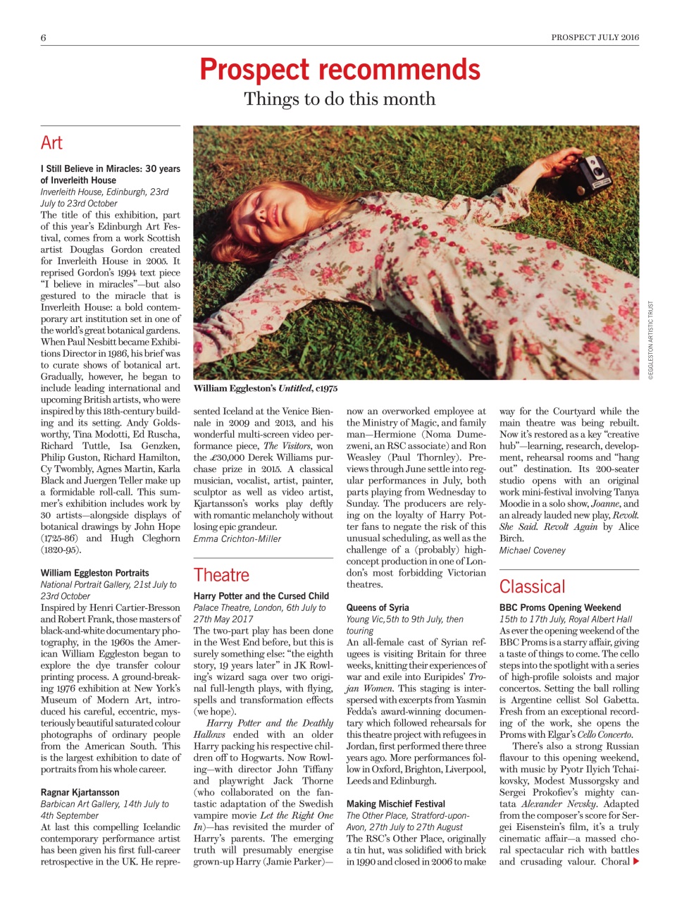 Prospect Magazine Preview Pages