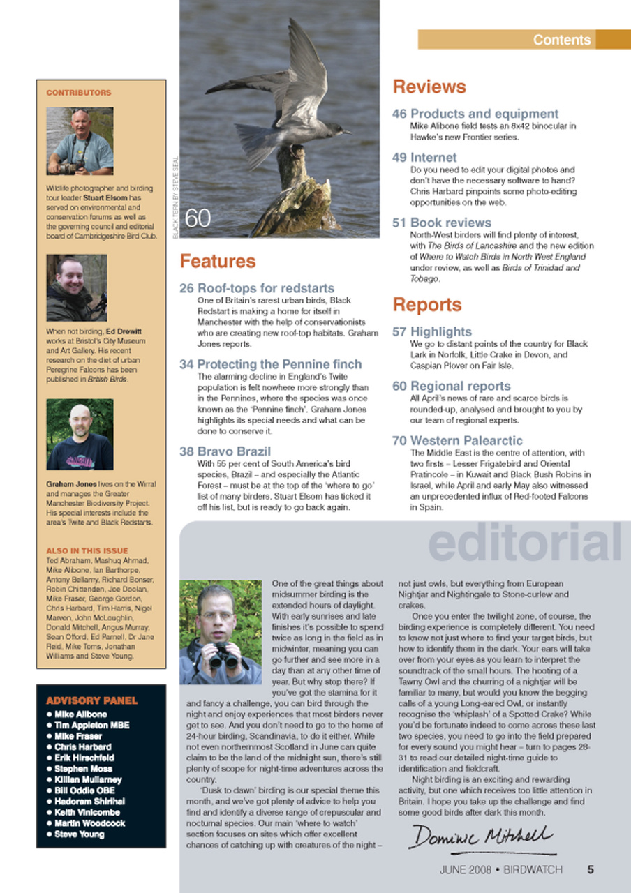 Birdwatch Magazine Preview Pages