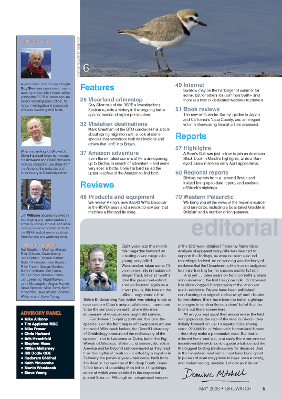 Birdwatch Magazine Preview Pages