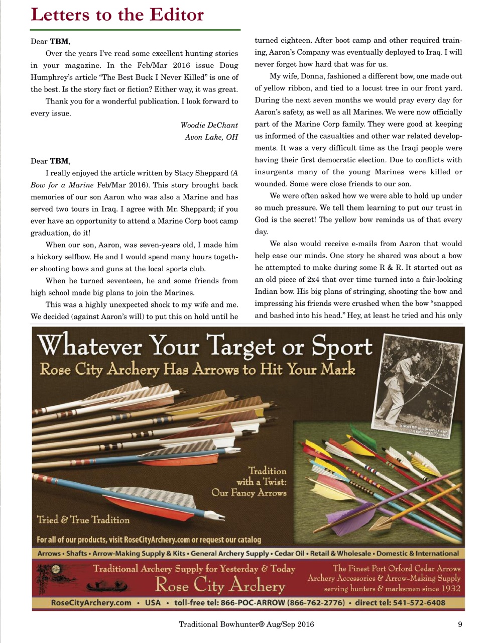 Traditional Bowhunter Magazine Preview Pages