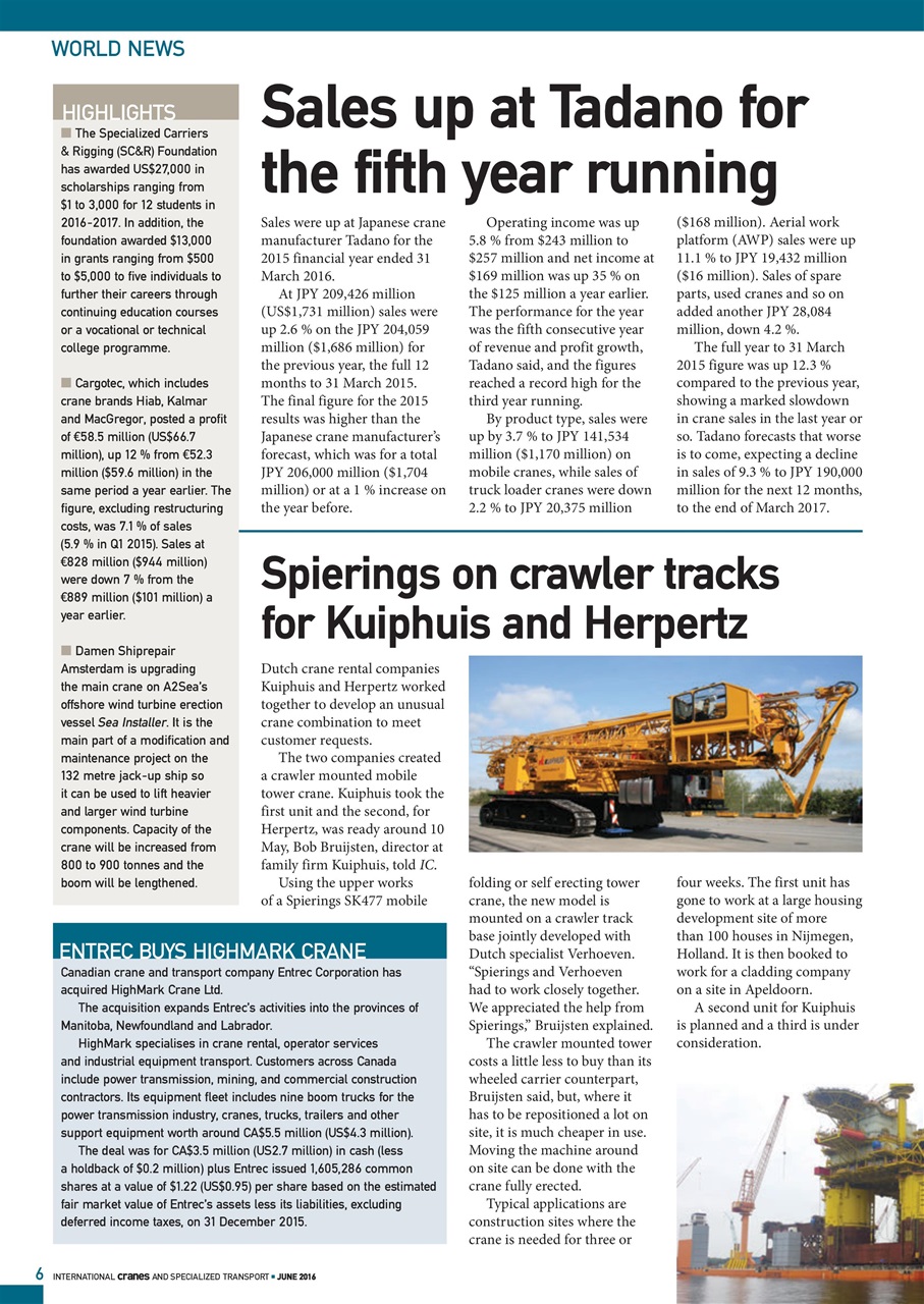 Int. Cranes and Specialized Transp Preview Pages