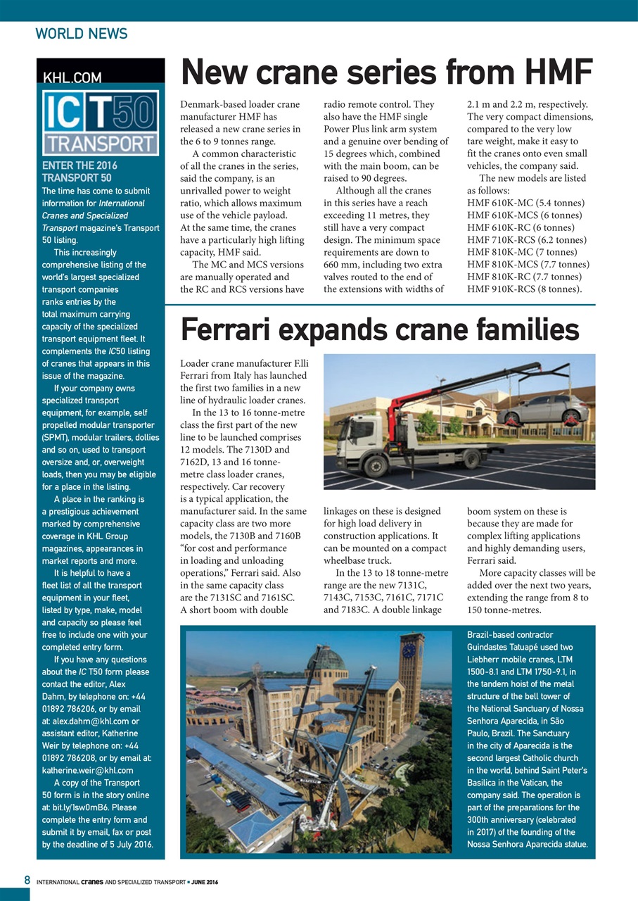 Int. Cranes and Specialized Transp Preview Pages